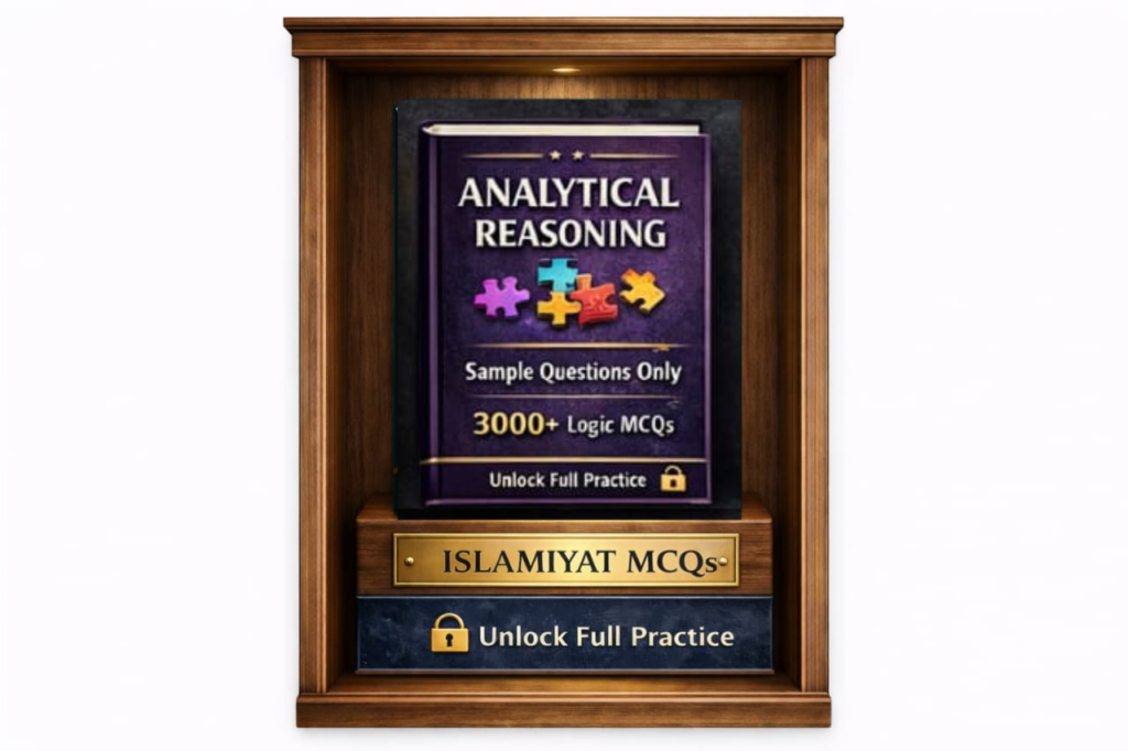 ANALYTICAL  REASONING MCQs