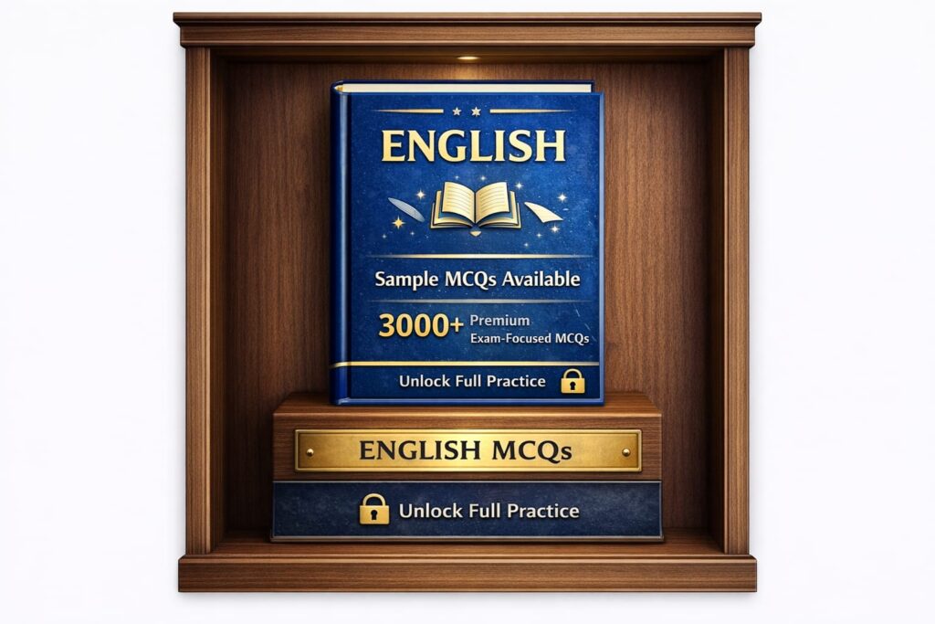 ENGLISH MCQs